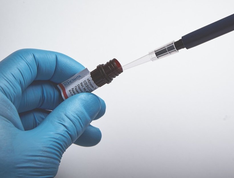 Отбор реагента «КЛИМ‑Тест» пипеткой